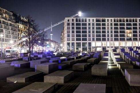 Polizeieinsatz am Holocaustmahnmal in Berlin