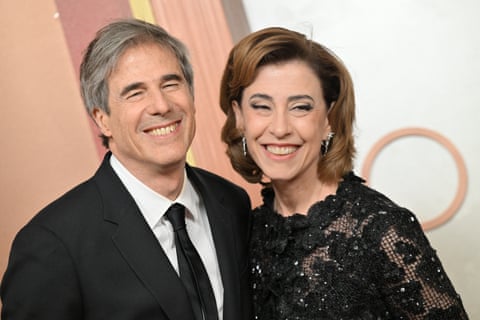 I’m Still here director Walter Salles and star Fernanda Torres at the Academy Awards.