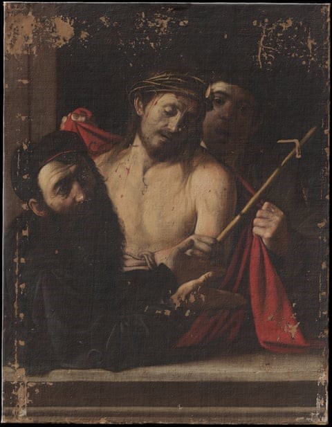 The painting during the restoration process