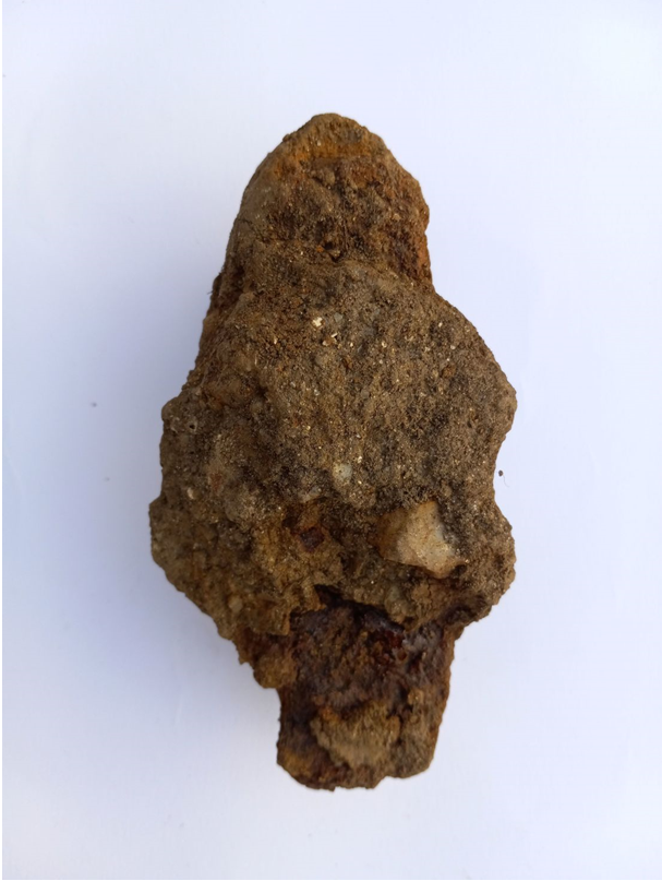 A spearhead found at the site